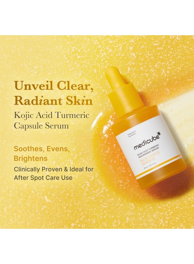 MEDICUBE-KOJIC ACID TURMERIC NIACINAMIDE SERUM 30ml - Image 2